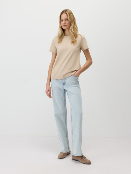 Базовая футболка Conso, цвет: бежевый,  купить онлайн