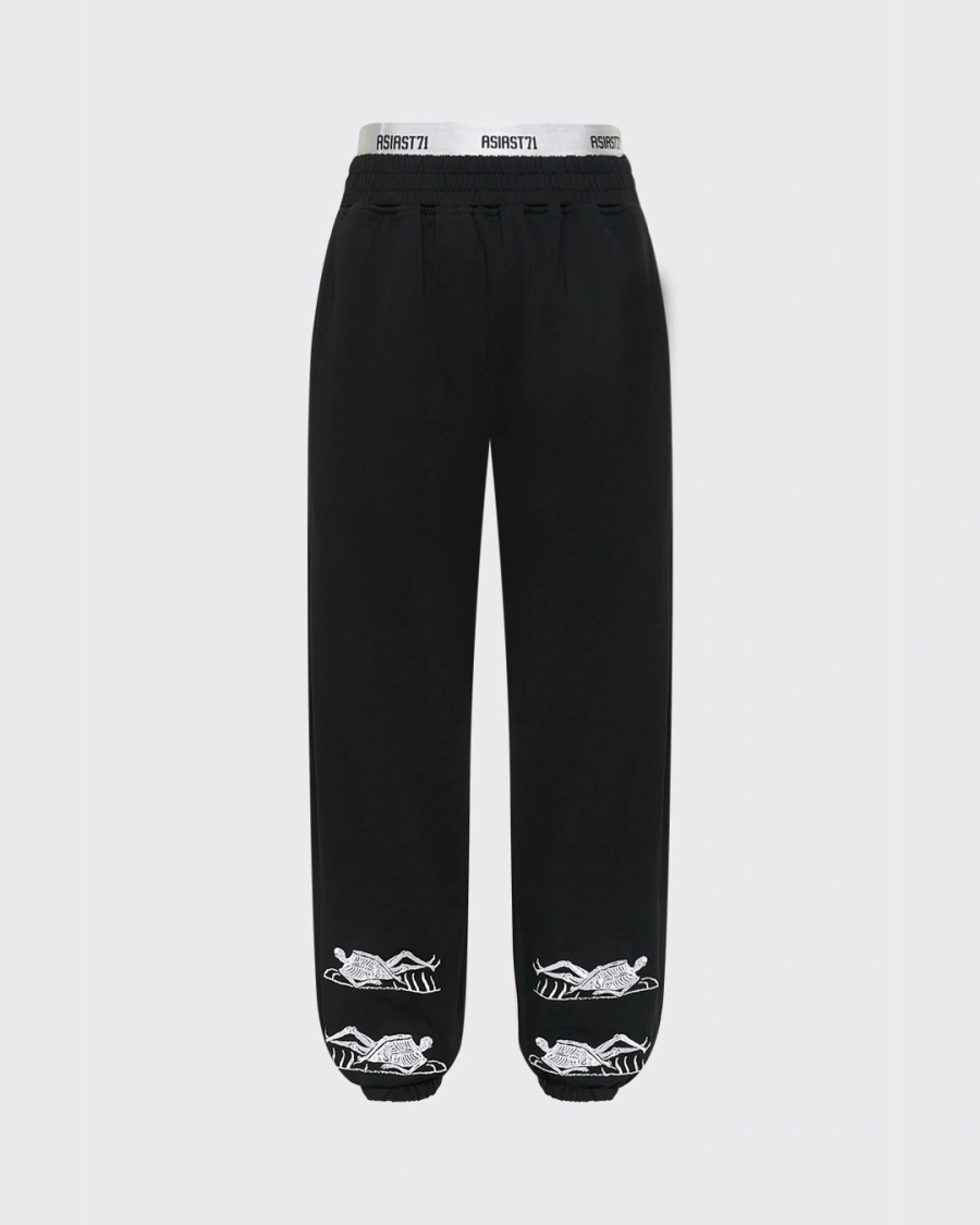 Джоггеры NTI с двойным поясом ASIA ST 71, цвет: Черный, Ast71.jogg-NTI-2waist-bl купить онлайн