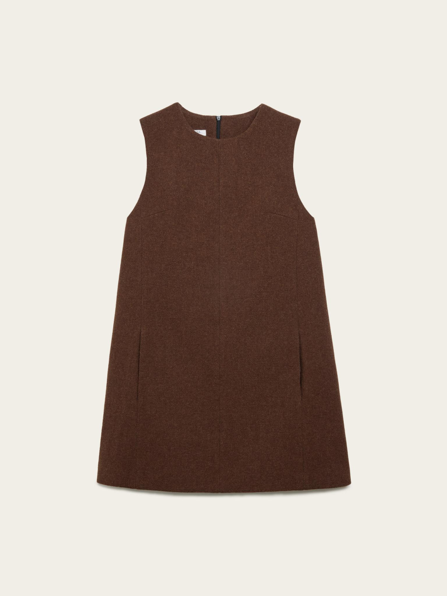 Платье трапеция Chaika, цвет: коричневый, AW25DR02-45 купить онлайн