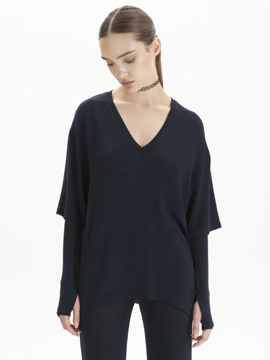 Футболка ‘с митенками’ M31DESIGN, цвет: dark blue,  купить онлайн
