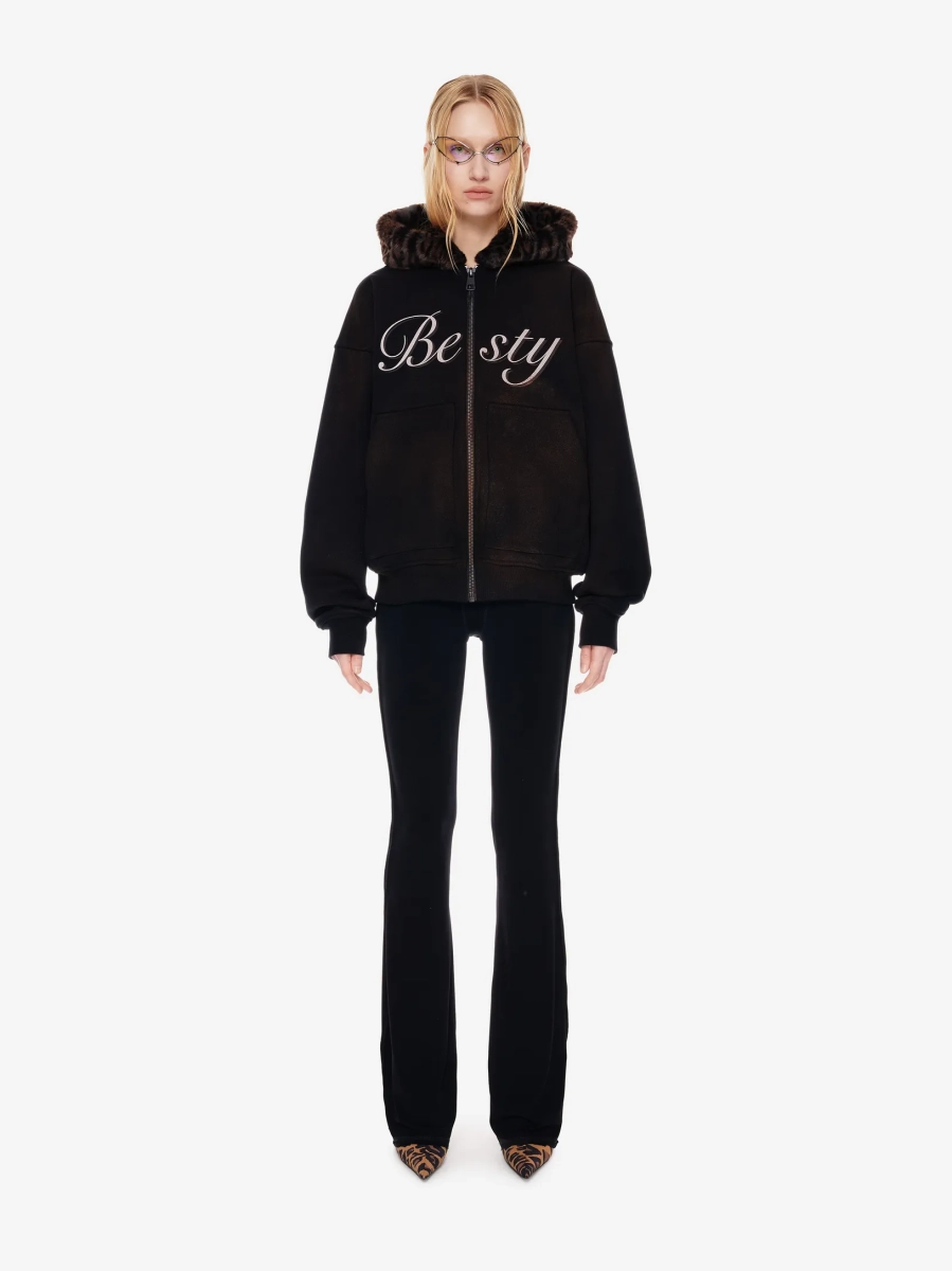 Худи на молнии с принтом POST POST SCRIPTUM, цвет: Черный, 1105.000.00.01.001 купить онлайн