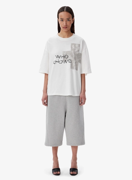 Футболка WHO KNOWS FABLE, цвет: белый, TS-FBL-WKNWS-WHT купить онлайн