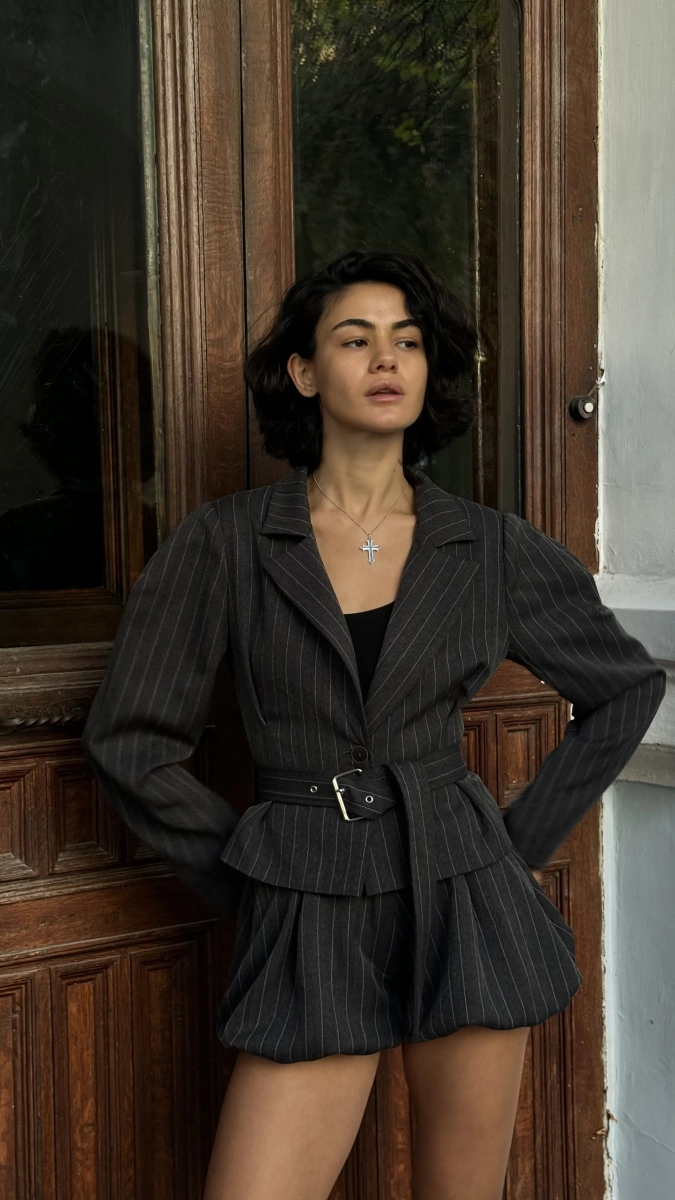 Шорты в полоску BARDAK, цвет: серый, НФ-00000070 купить онлайн