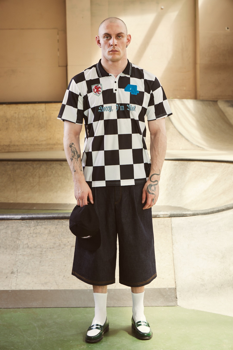 Футболка-поло мужская CHECKER JERSEY SORRY, I’M NOT, цвет: Черный,  со скидкой купить онлайн