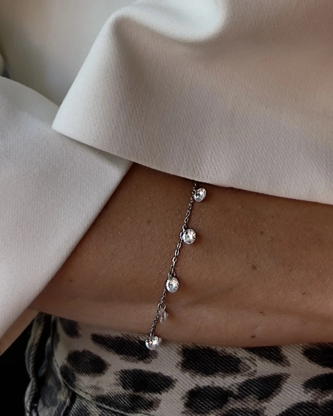 Браслет Muse LU JEWEL, цвет: серебро, 29800059961292 купить онлайн