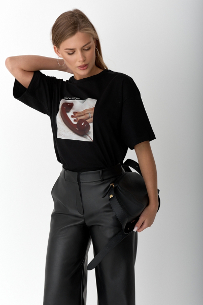 Футболка оверсайз с принтом