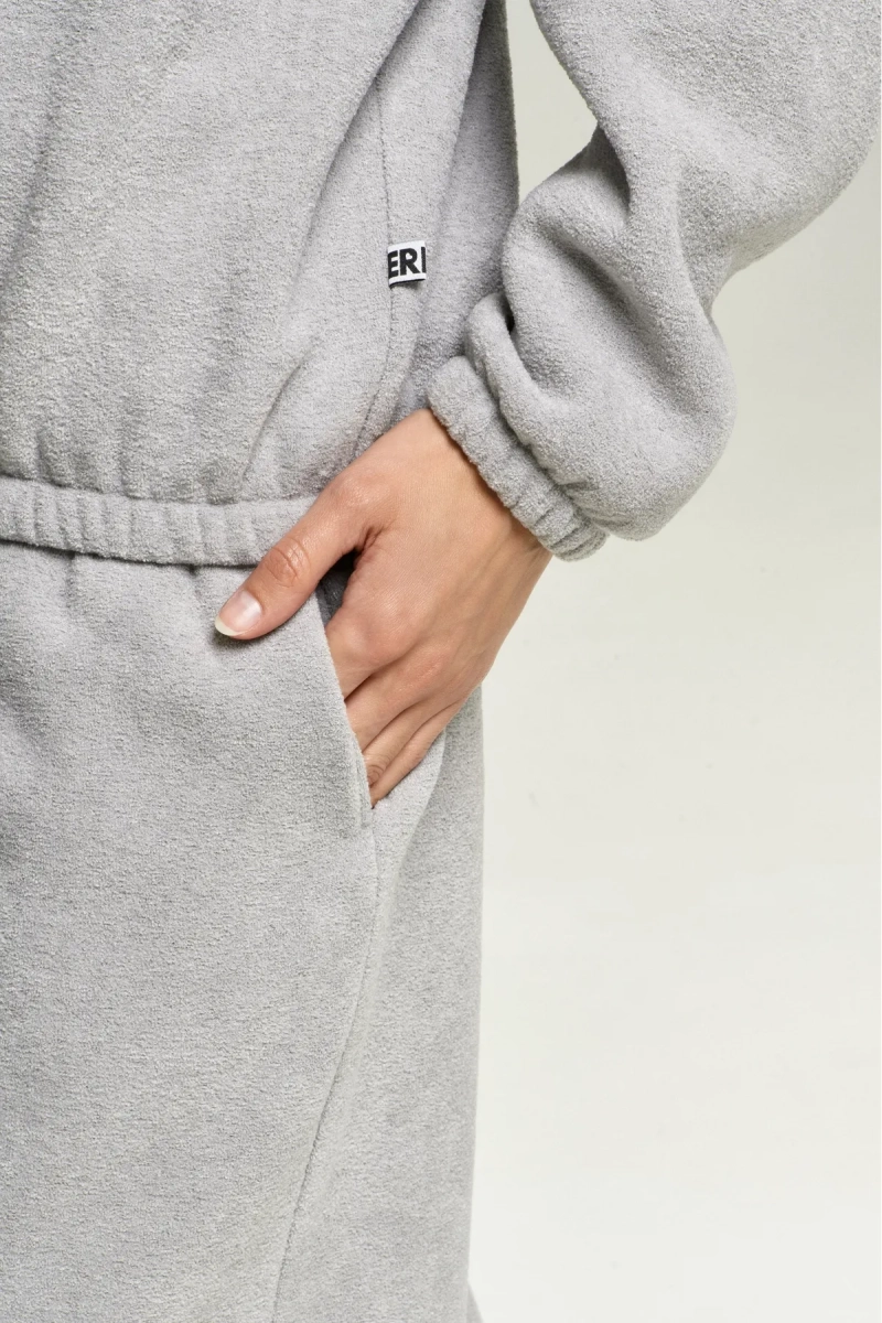 Анорак из плюша с начесом Grey Erist store, цвет: серый, НФ-00002857 купить онлайн