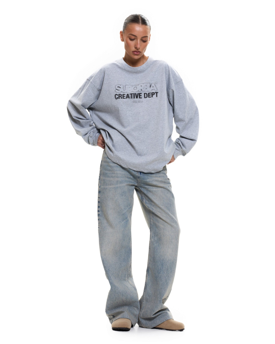 Лонгслив CD Suborbia, цвет: grey melange, 006171 купить онлайн