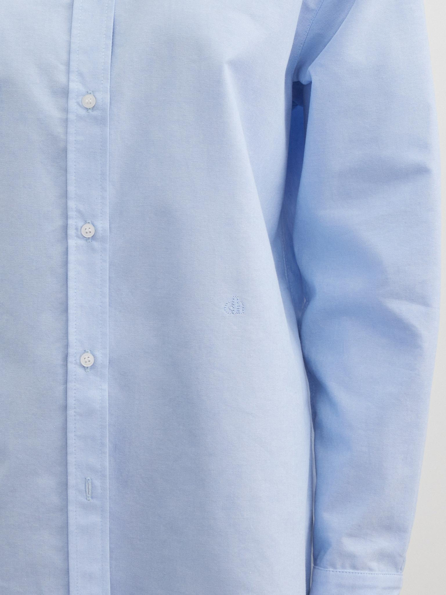 Рубашка однотонная с вышивкой Chaika, цвет: голубой, SS26BL04-23 купить онлайн