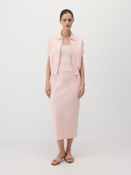 Кардиган на молнии Conso, цвет: розовый, KCS 260709 - светло-розовый купить онлайн