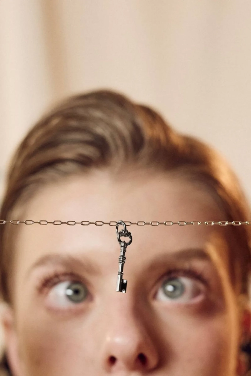 Серебряная подвеска «Счастья ключ» mini black SBLESKOM, цвет: серебро, 92217 купить онлайн