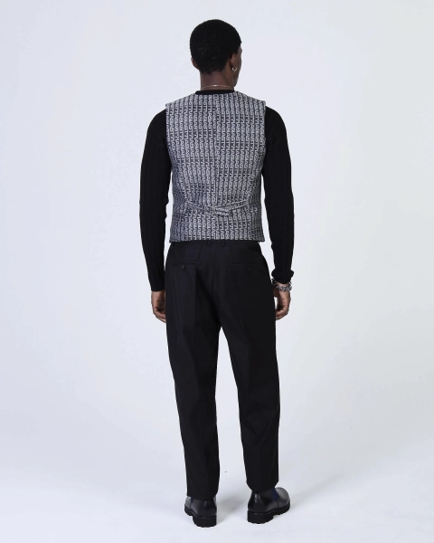 Жилет классический из жаккарда с монограммой ASIA ST 71, цвет: серый, Ast71.vest-jacquard-mngrm купить онлайн