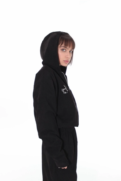 Бомбер из вельвета GARCHIT, цвет: Черный, GARVelvBombBla купить онлайн