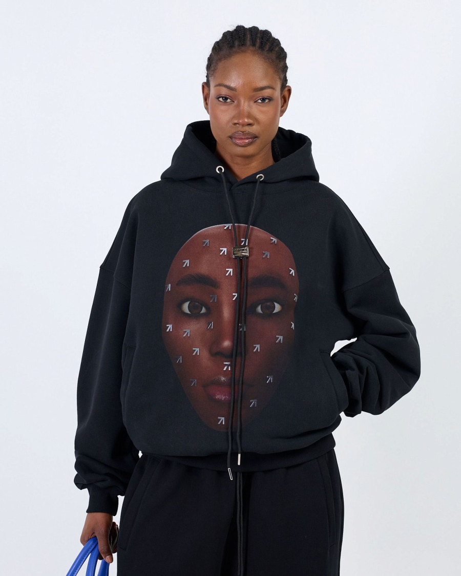 Худи LUNA FACE 580GR BLACK