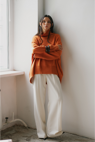 Свитер AMORE MIA AIM, цвет: рыжий, MIA542 купить онлайн