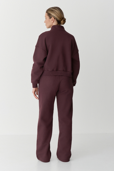 Брюки утепленные Ricoco, цвет: Бордовый, 6098/3 купить онлайн