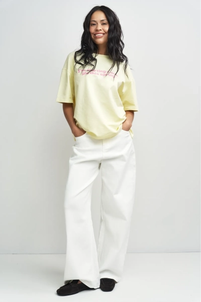 Джинсы свободные Erist store, цвет: белый, НФ-00003367 купить онлайн