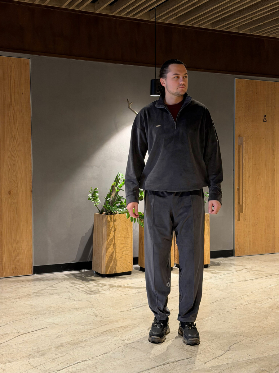 Анорак Велюр мужской GARCHIT, цвет: серый, GMVelAnGr купить онлайн