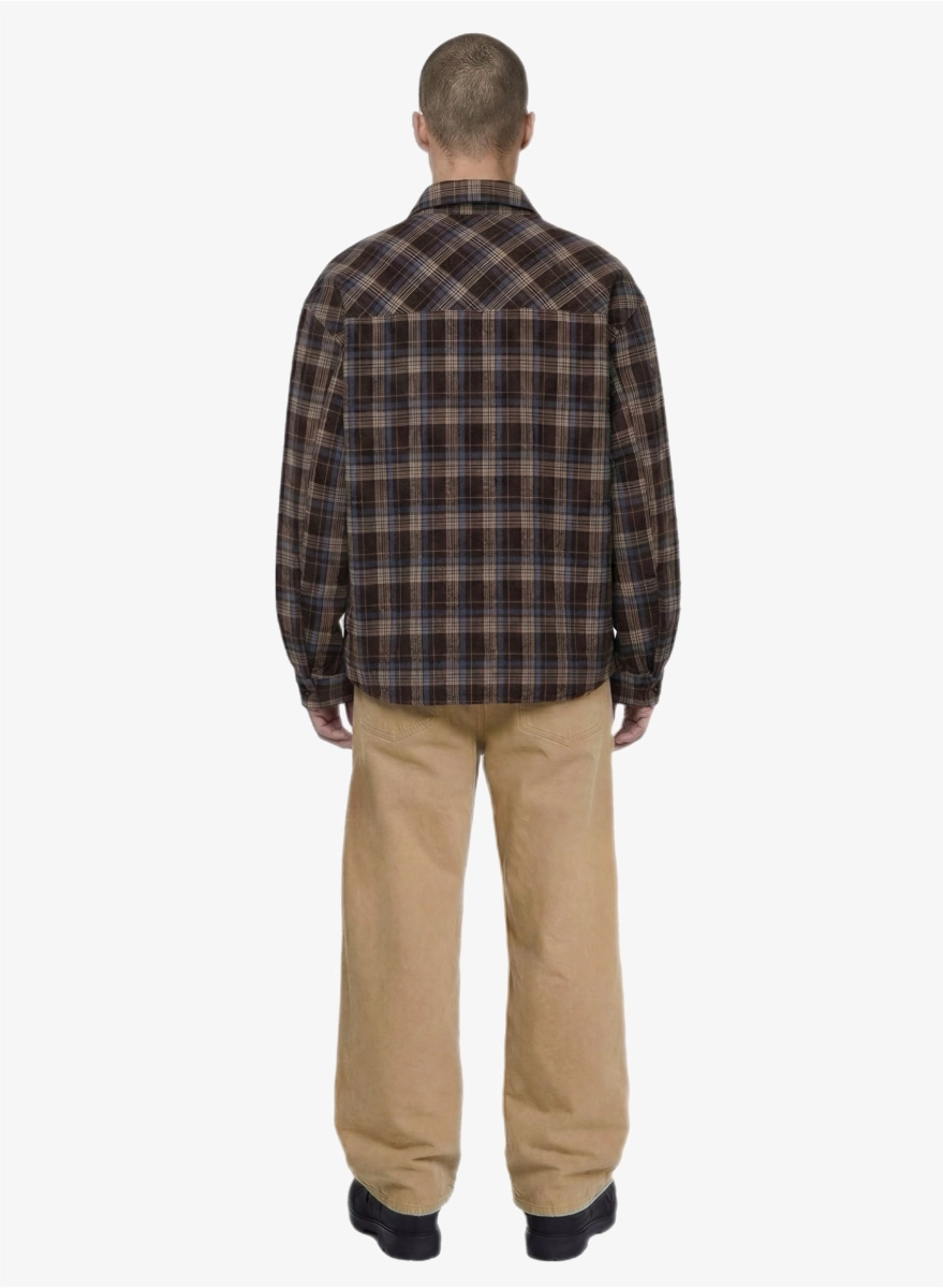 Рубашка в клетку F | ABLE, цвет: коричневый, SHRT-FBL-NSLTD-BRWN купить онлайн