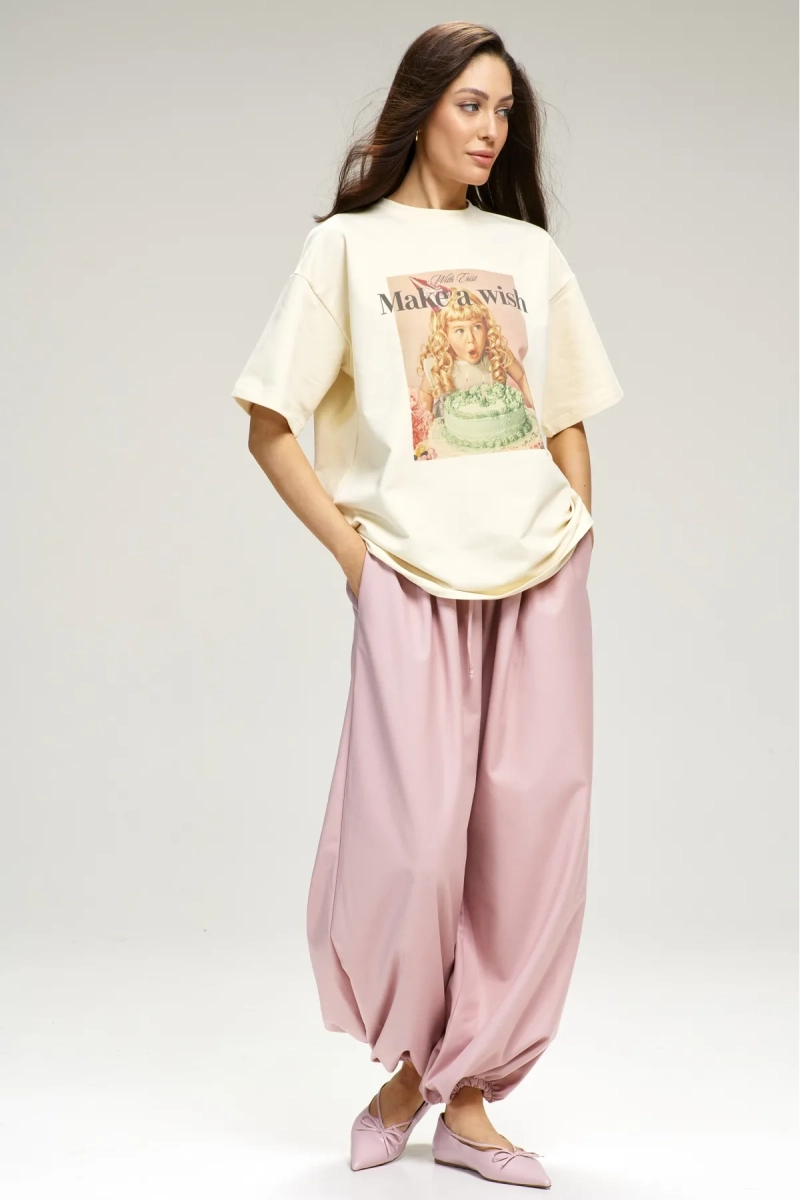 Футболка Make a Wish Tofu Erist store, цвет: бежевый, НФ-00003150 купить онлайн