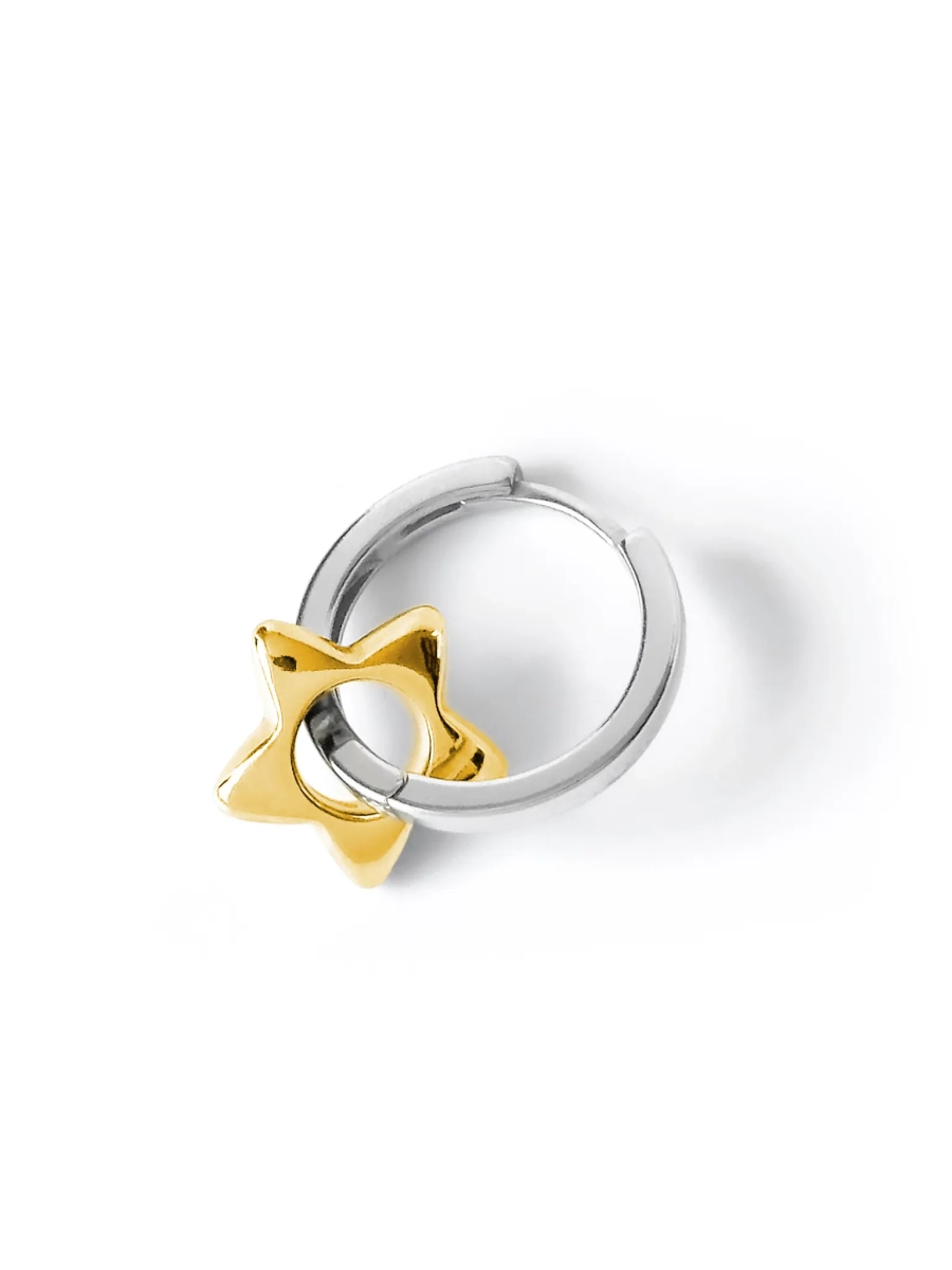 Серебряная подвеска «Звезда» SBLESKOM, цвет: позолота, 22089 купить онлайн