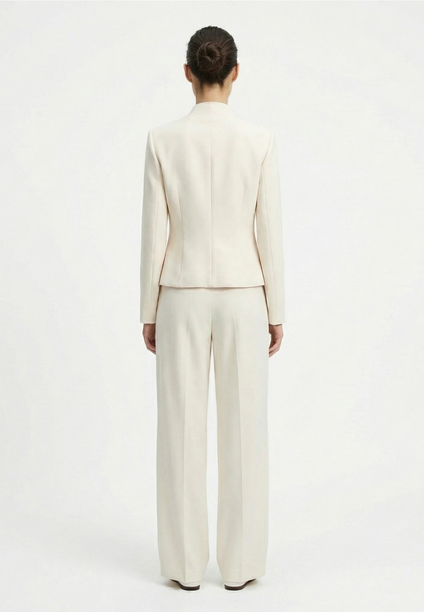 Приталенный жакет из костюмной ткани REFERT, цвет: молочный, 04-4099/1-2511 купить онлайн