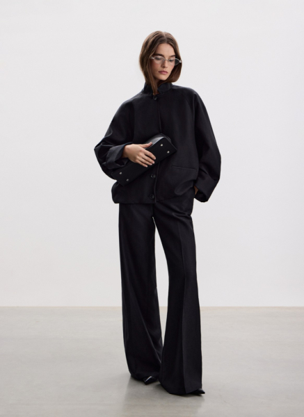 Брюки из тенселя со льном