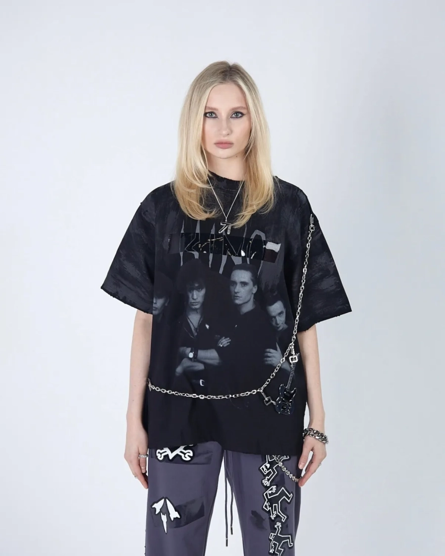 Футболка KINO BAND 380 GR BLACK ASIA ST 71, цвет: Черный, Ast71.kino-tt-band-bl купить онлайн