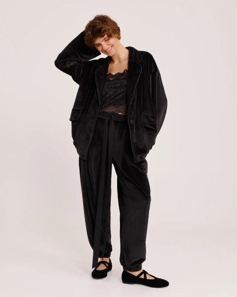 Брюки-шаровары BLACK Anmuse, цвет: Черный, TR25W214-BLC купить онлайн