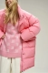 Пуховик удлиненный Pink Erist store, цвет: розовый, НФ-00002828 купить онлайн