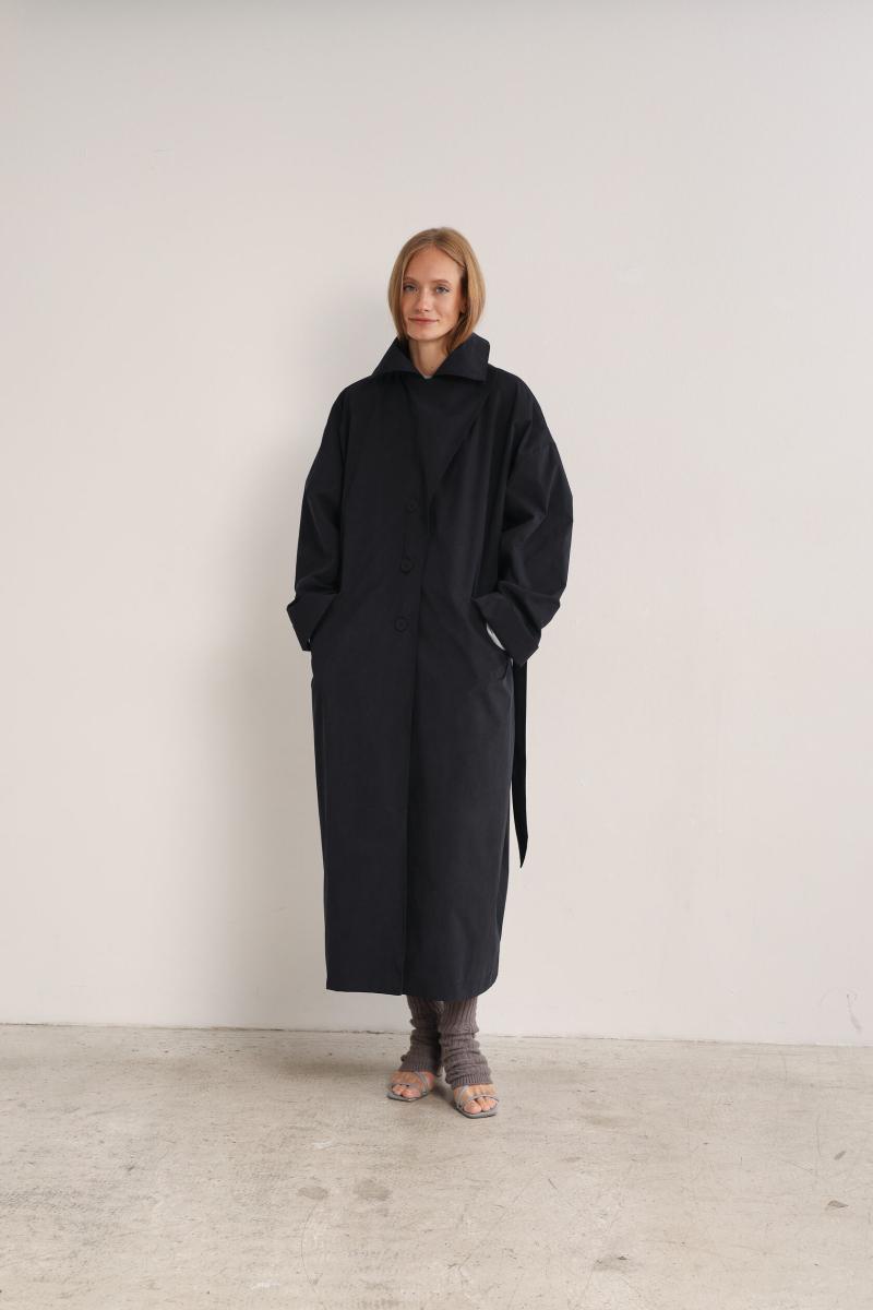 Плащ black issju, цвет: Черный,  купить онлайн