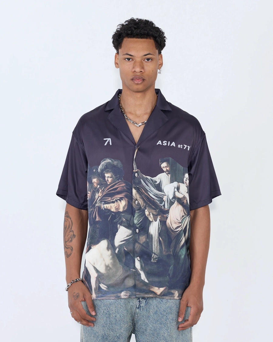 Рубашка с принтом ASIA ST 71, цвет: Черный, Ast71.AU-shirt-mercy-bl купить онлайн