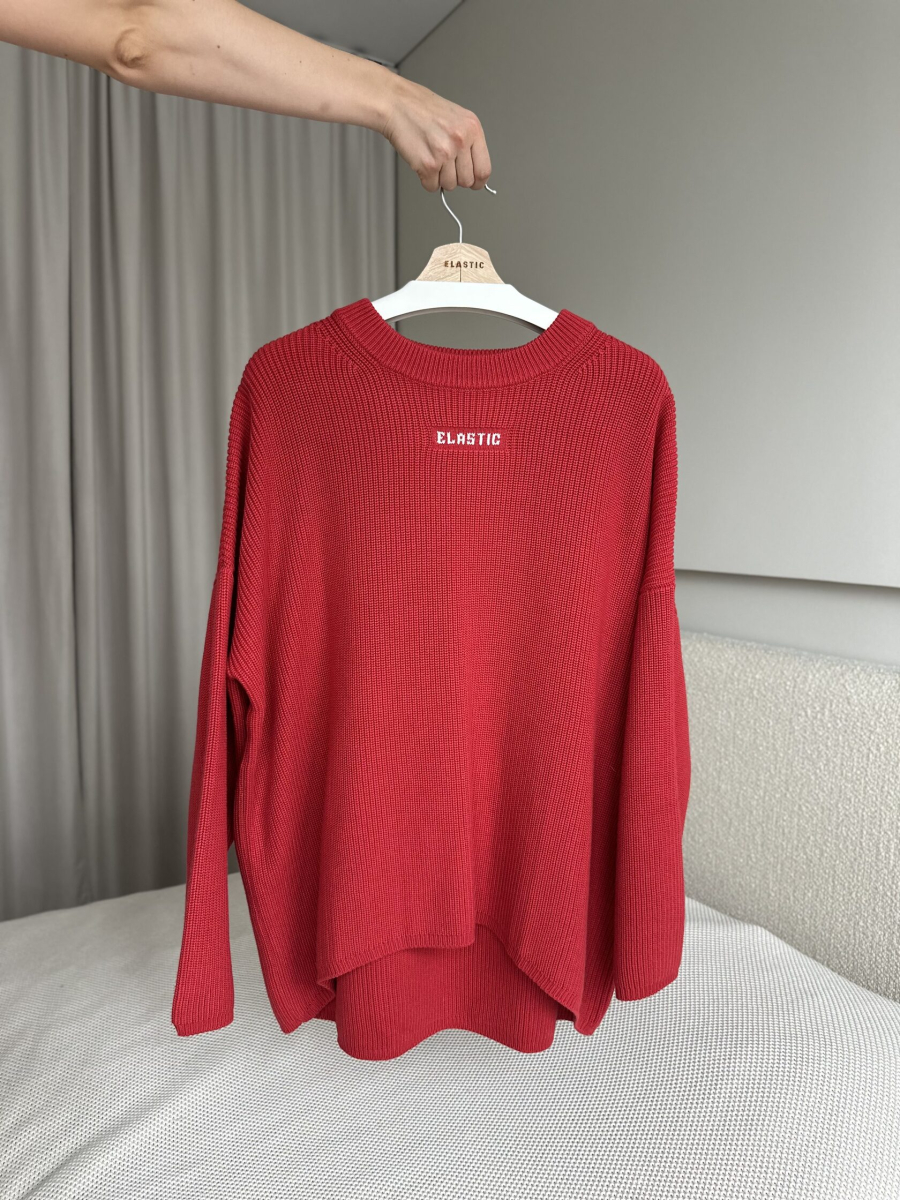 Джемпер KNIT ELASTIC, цвет: алый, 02355 купить онлайн