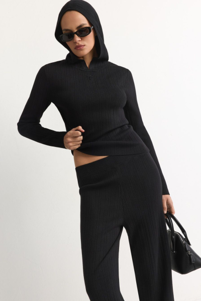 Брюки из смесовой вискозы TOPTOP, цвет: Черный, TT.030.15544.900 купить онлайн