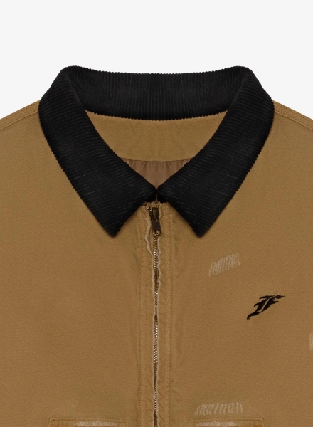 Куртка из канваса F | ABLE, цвет: бежевый, JCKT-FBL-CNVS-BG купить онлайн