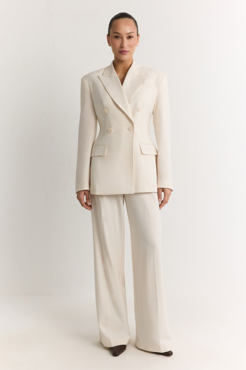 Двубортный жакет TOPTOP, цвет: молочный, TT.060.19149.120 купить онлайн