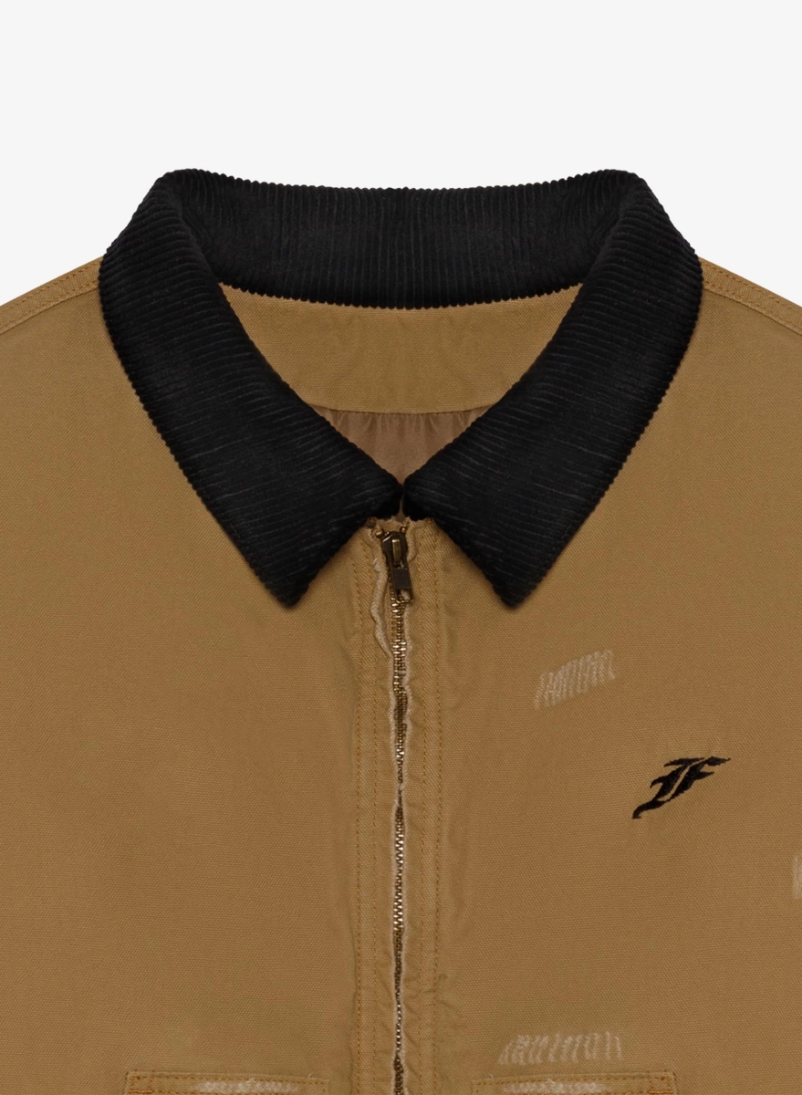 Куртка из канваса F | ABLE, цвет: бежевый, JCKT-FBL-CNVS-BG купить онлайн