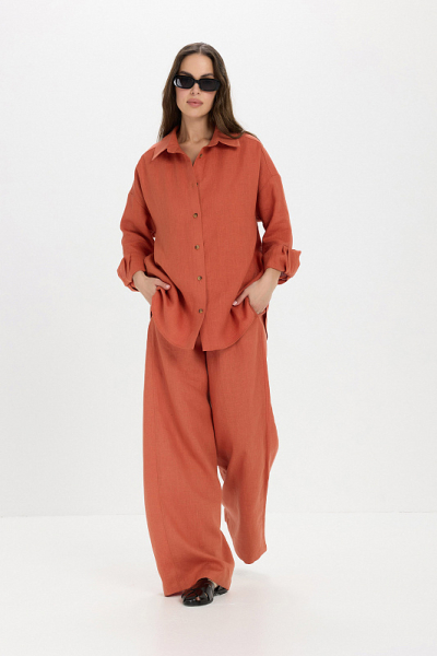 Брюки палаццо ABDA, цвет: марокканская глина, 312609503517 купить онлайн