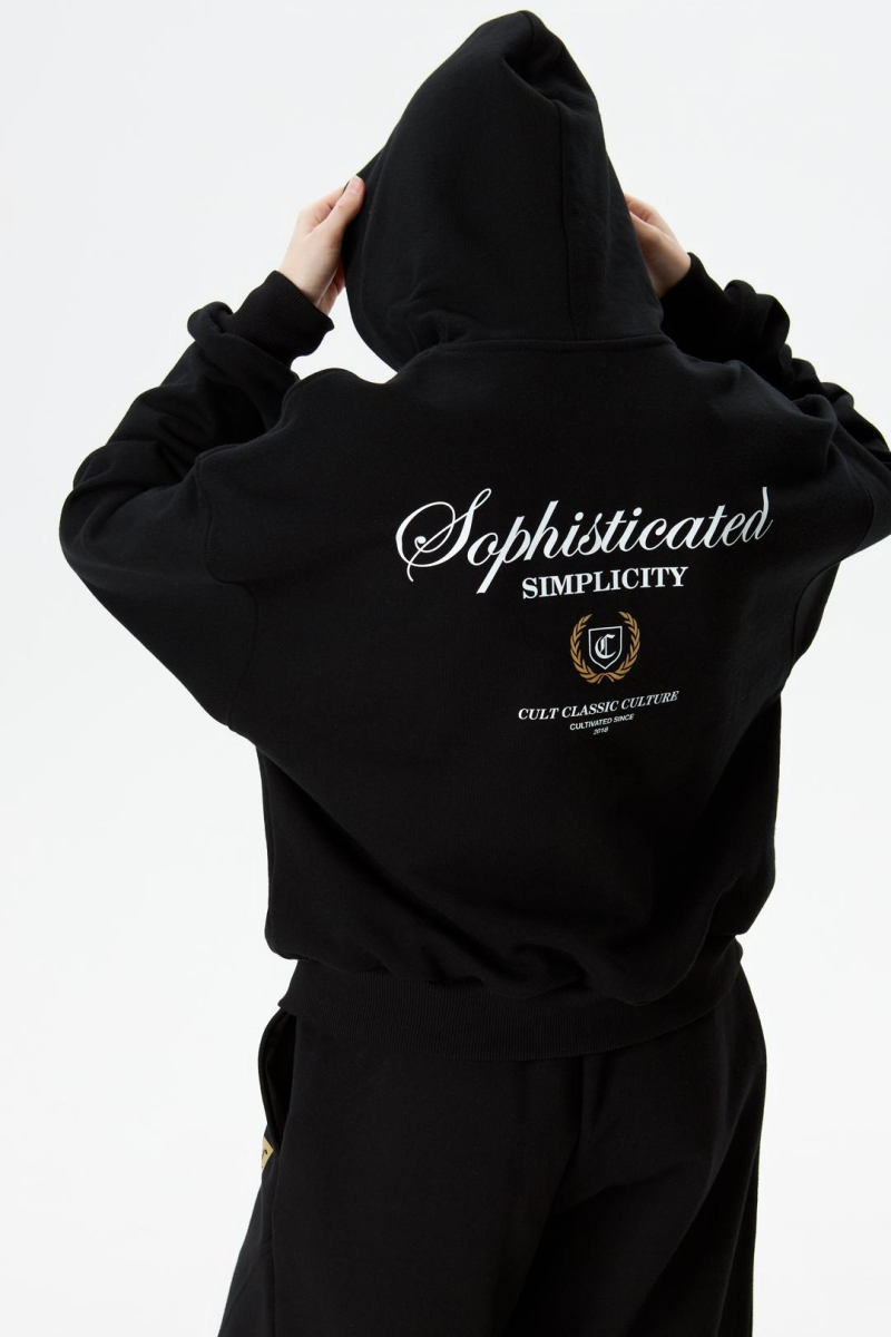 Худи на молнии Simplicity CULT, цвет: Черный  |новая коллекция купить онлайн