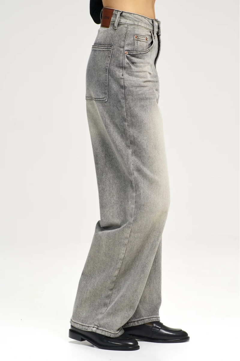 Джинсы RELAXED с потертостями Grey Erist store, цвет: серый, НФ-00003126 купить онлайн