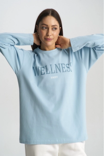 Лонгслив WELLNESS Light Blue Erist store, цвет: голубой, НФ-00001560 купить онлайн