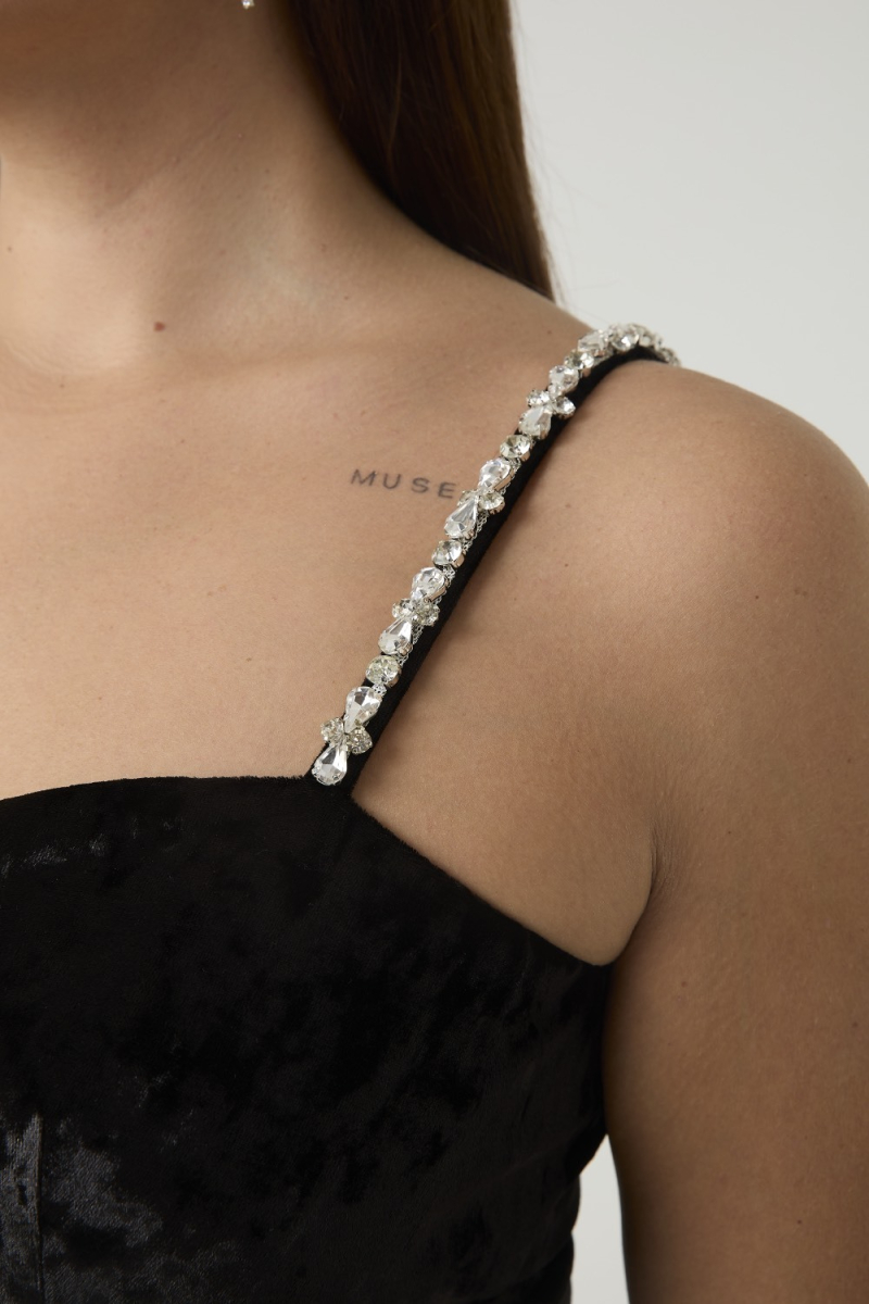 Платье мини из бархата 4forms, цвет: Черный, 65497 купить онлайн