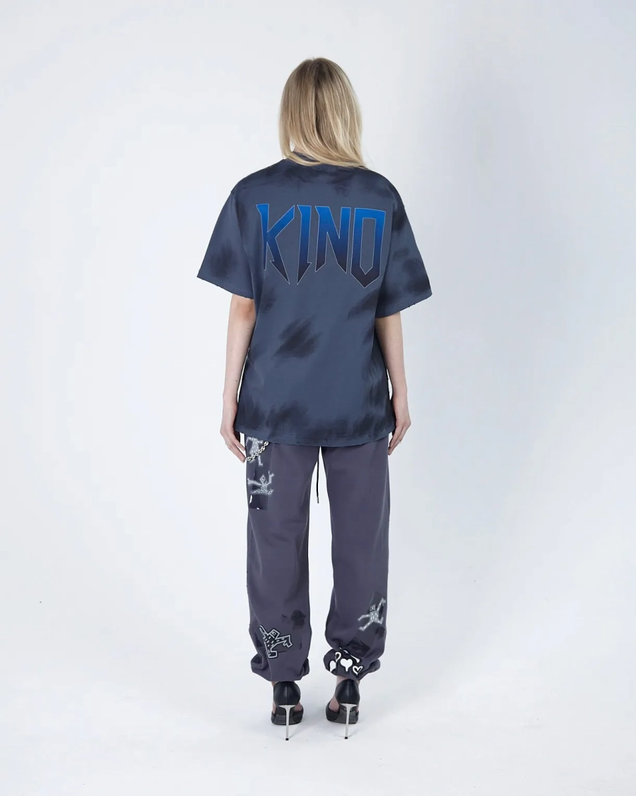 Джоггеры KINO DRAWINGS PATCH DUST BLUE ASIA ST 71, цвет: синий, Ast71.kino-jogg-draw-dustblue купить онлайн