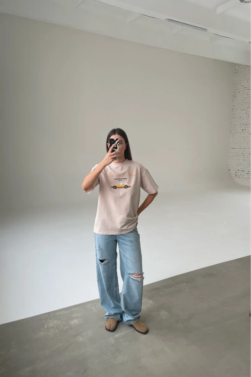 Футболка Миконос Erist store, цвет: бежевый, НФ-00003346 купить онлайн