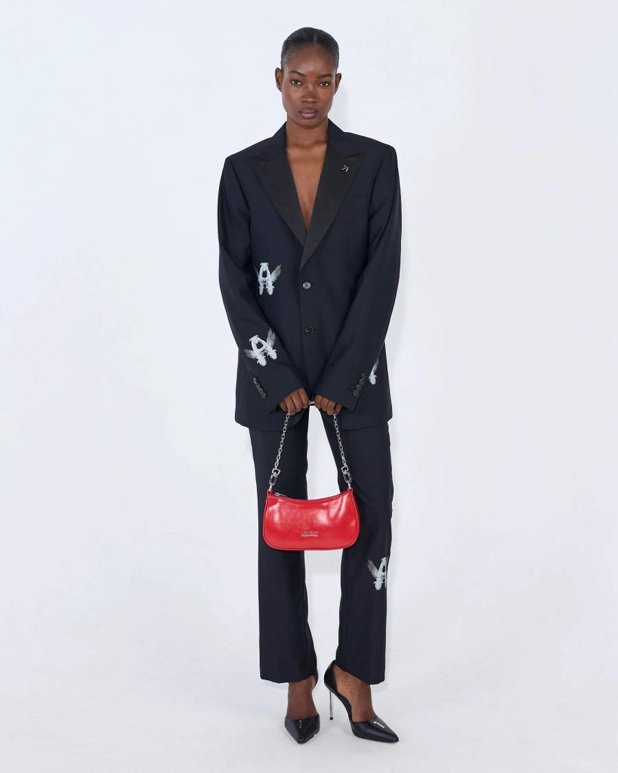 Сумка на цепочке SHINY RED