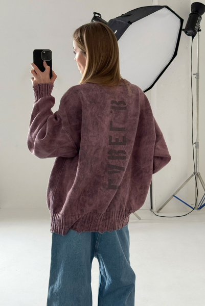 Джемпер FLAW PLUM Label .B, цвет: PLUM, Kn.02.5.3901PL со скидкой купить онлайн