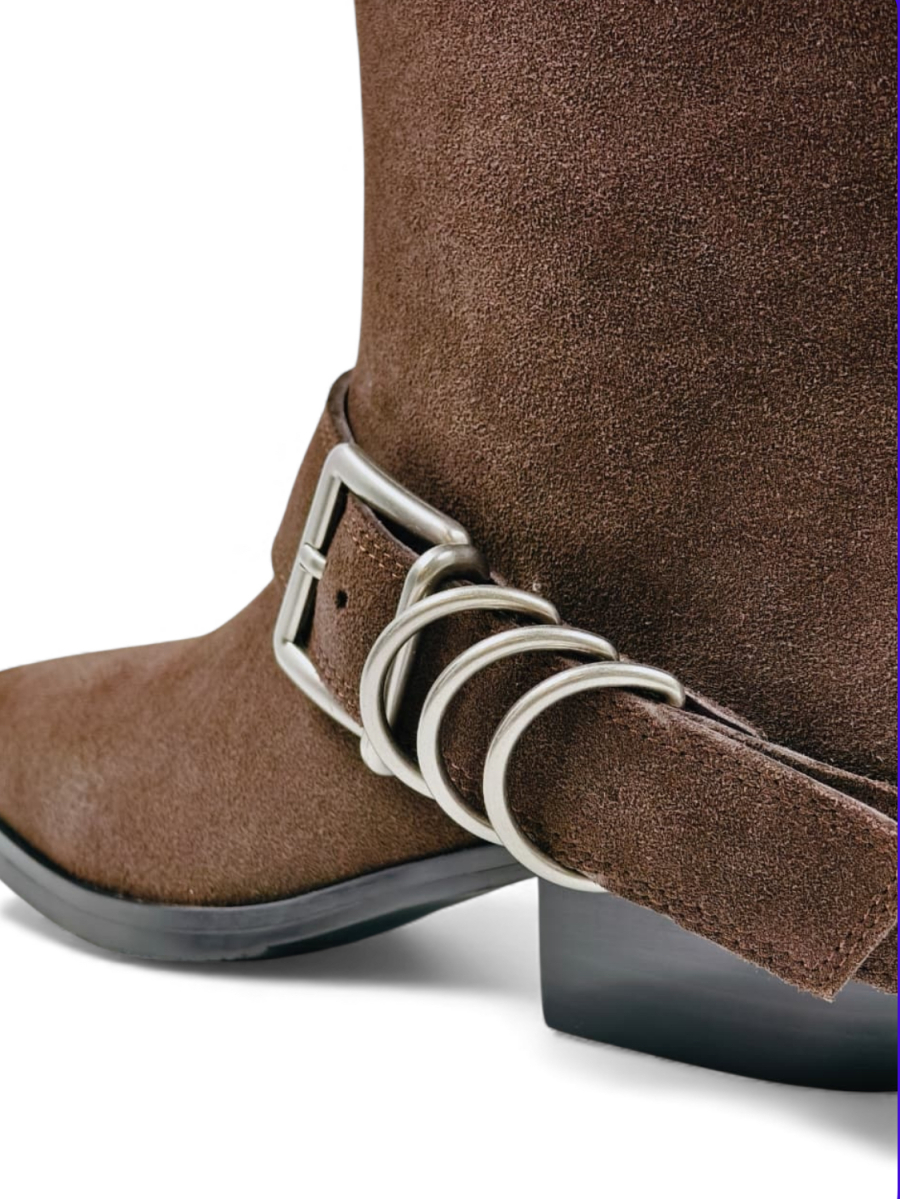 Ботильоны демисезонные из натуральной замши GRANDERA, цвет: коричневый k82359-1-nz10r (899) купить онлайн