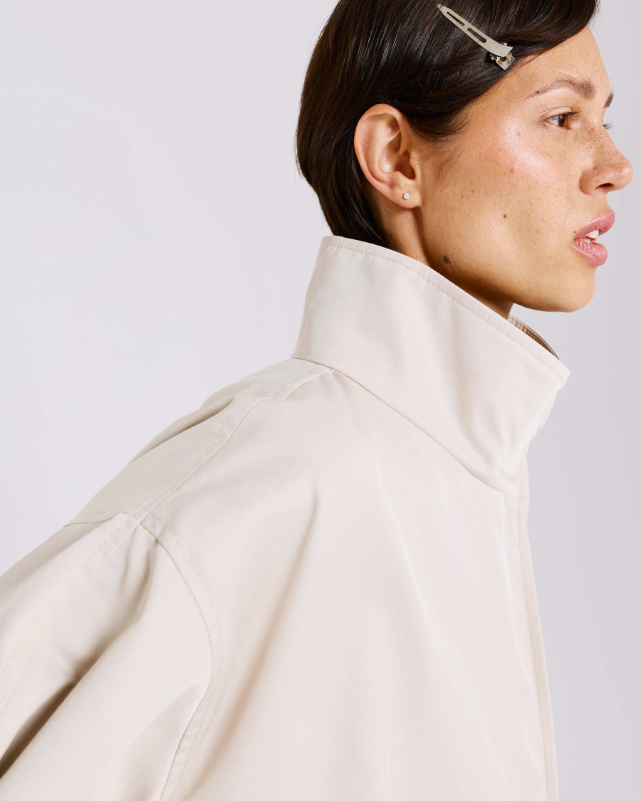 Тренч баллон Anmuse, цвет: бежевый, TR26SP229-BG купить онлайн