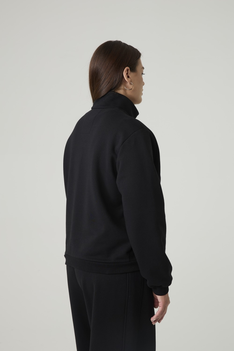 Свитшот из футера с рельефами 4forms, цвет: Черный, 65476 купить онлайн