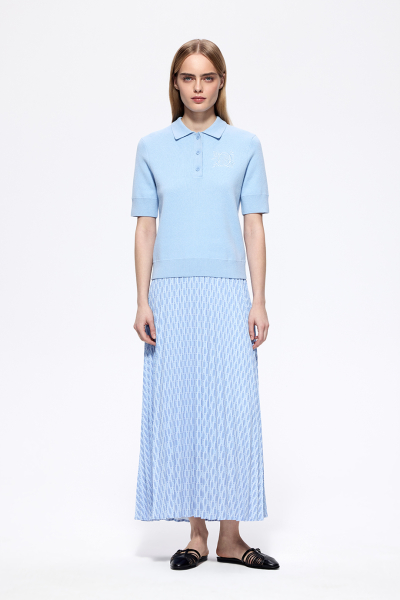 Юбка-плиссе с принтом DREAMS BY ALENA AKHMADULLINA, цвет: голубой, 126102100204561/211000 купить онлайн